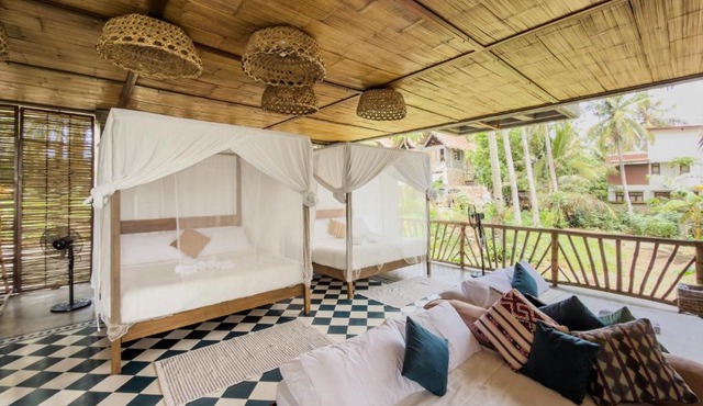 Baia Nest LANAI Glamping in Open Space within Self-Service Villa Near the Beach, Pet Friendly with a Fee in Gubat