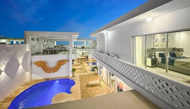 Beach Villa Blanca with 2 Pools, Jacuzzi and Maid in Punta Cana