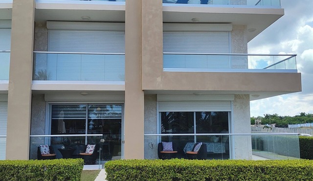 Beachfront, ground floor condo with Ocean View in San Pedro de Macorís