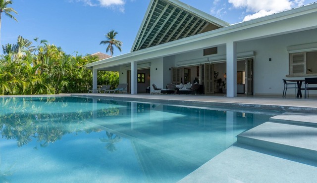 Beachfront villa at Coson beach in Las Terrenas
