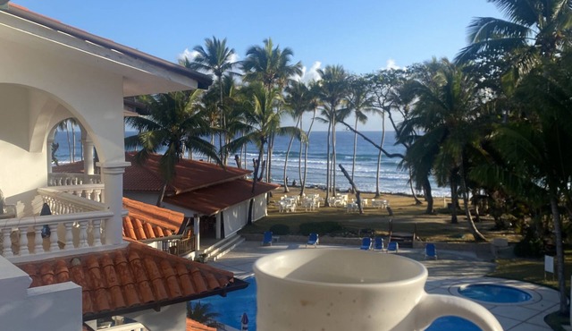 Beautiful oceanfront condo in famous Encuentro beach surf area in Cabarete