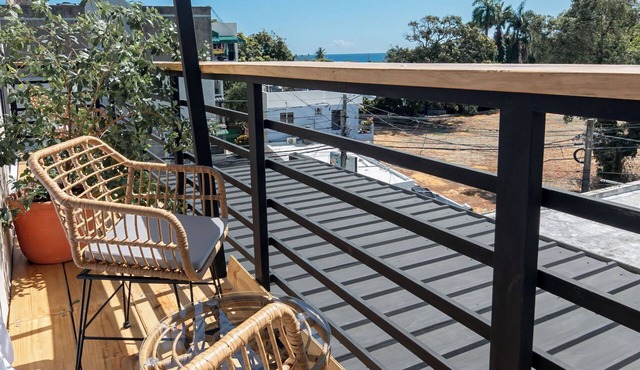 Bright Room with Private Bathroom & Balcony Ocean View in San Felipe