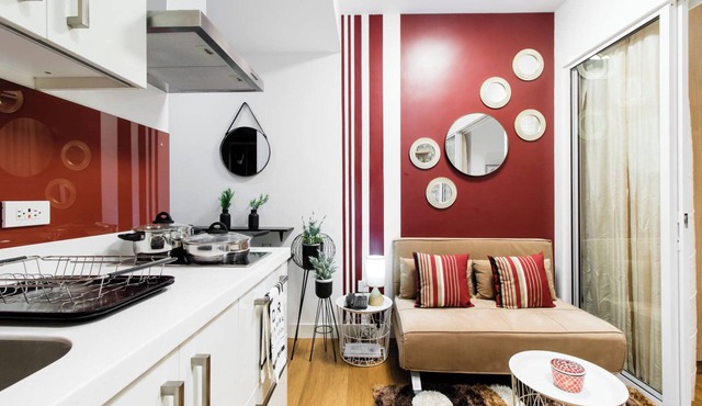 Cozy condo with AC in soothing near Rockwell