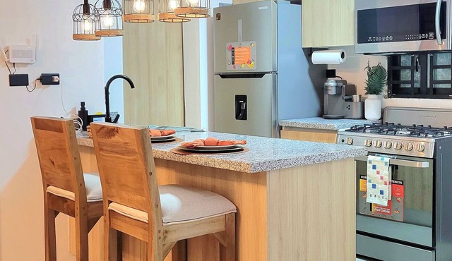 Cozy 2-bedroom apartment in superb Santiago de los Caballeros with AC in Santiago de los Caballeros
