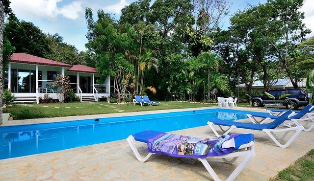 Cozy guest-friendly bungalow immersed in tropical garden, steps to everything in Sosúa