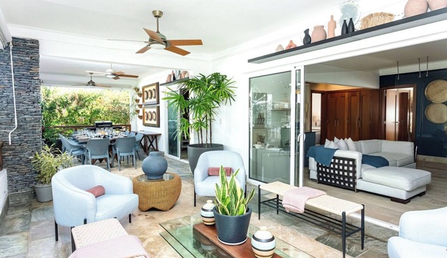 Frontline spacious and modern apartment in the best beach in Las Terrenas in Las Terrenas