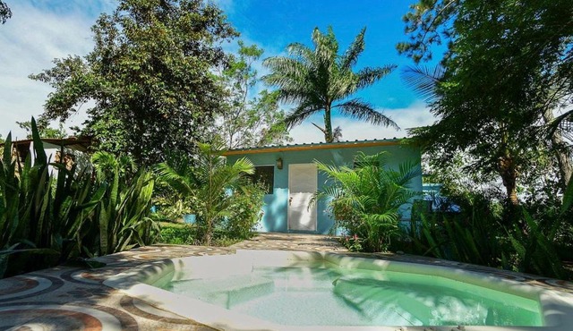 Haus unter Palmen in Jarabacoa