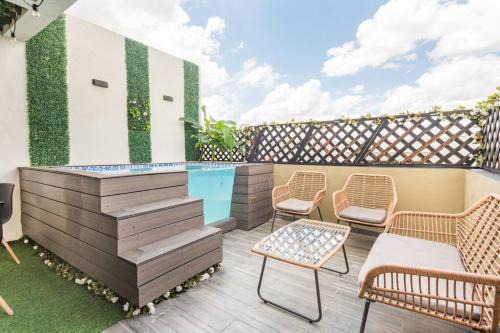 Hermoso apartamento Penthouse con terraza y Jacuzzis privado in Santo Domingo