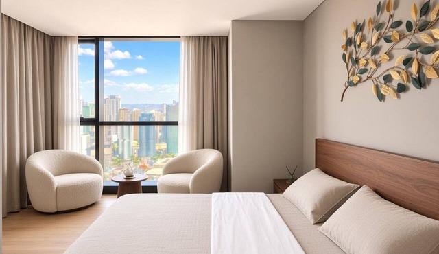 High-end finishes with a large balcony in Makati City