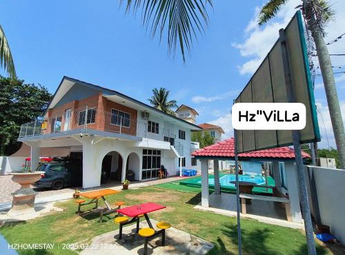 Hzvilla private pool near beach 6bedroom&6toilet free wifi 30pax