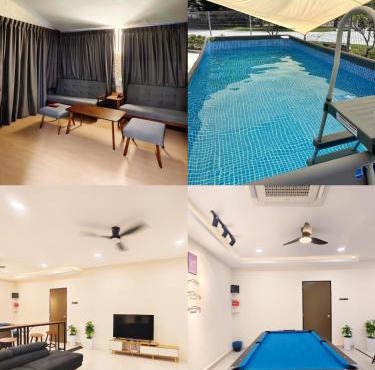 IPOH CANNING GARDEN 6br 17pax KARAOK EV CHARGER POOL SNOOKER