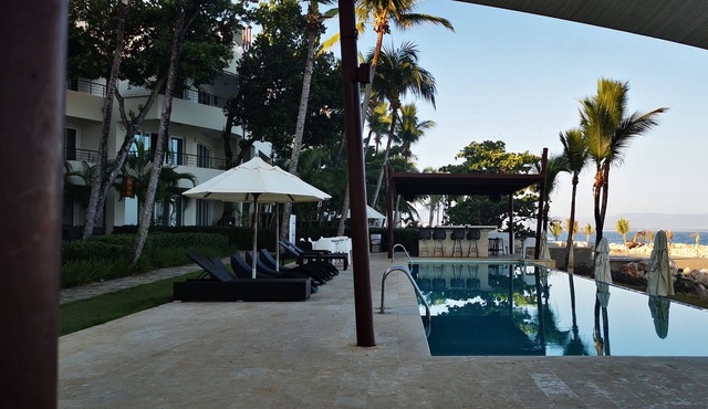 Lovely work-friendly penthouse private beach. Weekly maid service included. in Sosúa