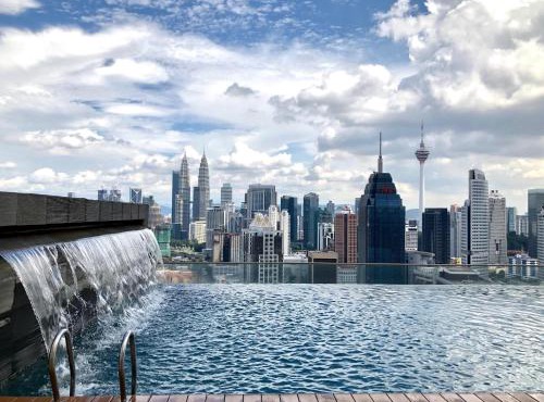 Luxury suites & KLCC view infinity pool at Regalia residence in Kuala Lumpur