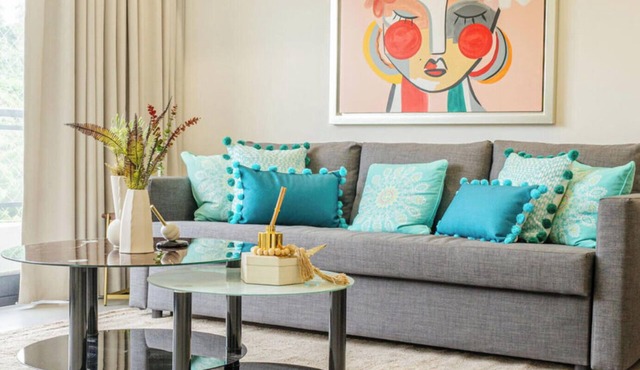 Modern 2-Bedroom Apartment- Spectacular Views of Mirador Sur in Santo Domingo in Santo Domingo