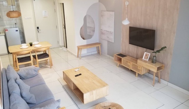 Nano's Home 2-bedroom apartment in charming KL with AC's, WiFi, Gym, Kids Park. in Kuala Lumpur
