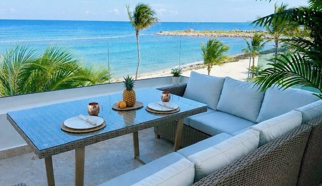 OCEANFRONT Punta Palmera Paradise ~ 2 BR apt. in Cap Cana w/Private Beach Access in Punta Cana