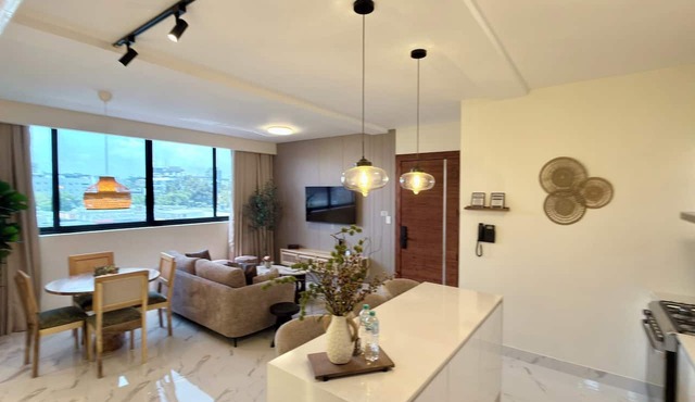 OceanView Luxury Condo Rooftop Pool Near Colonial Zone & Malecon in Santo Domingo