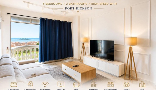 PortDickson Sakura 7flr 3BR GloryBeachResort Suite