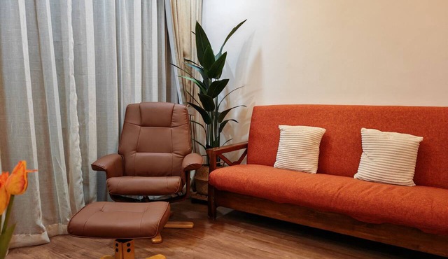 Seaview 2-bedroom apartment with AC in peaceful Melaka