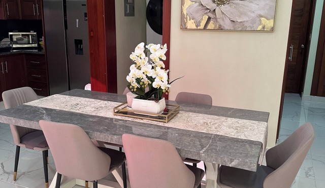 Secure and quiet 3-bedrooms apartment with AC in a gated community in Tenares. in Tenares