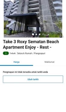Take 3 Roxy Sematan Beach Apartment in Siburan