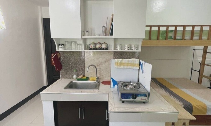 Kaputian Beach Apartment | Near white-sand beaches! Studio type w/A/C & kitchen @ Talikud Island.