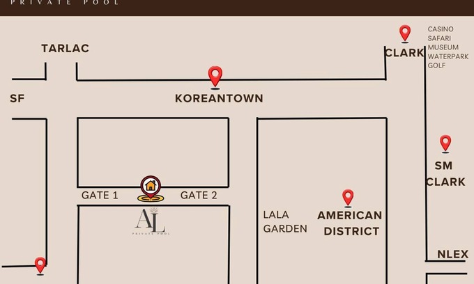 Angeles City Villa | The Villa where you can rent the entire classical villa 700sqm with pool garden.