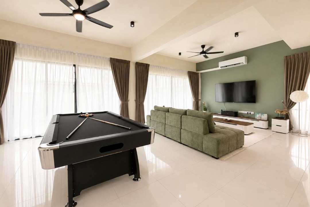 Pontian House | Pontian PalmRetreat 4BR 14Pax Pool Table & Mahjong by Our Stay