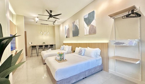 Superior Studio, 2 Queen Beds, Sea View