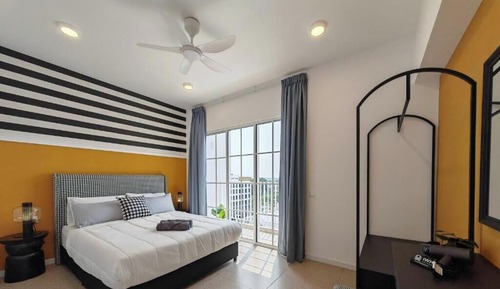 Business Apartment, Balcony, Garden View