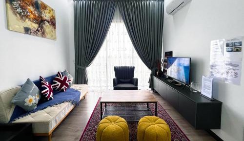 Three-Bedroom Premium Apartment with Balcony