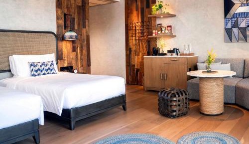 Deluxe Double Room with Two Double Bed and Nature View - Pool Access