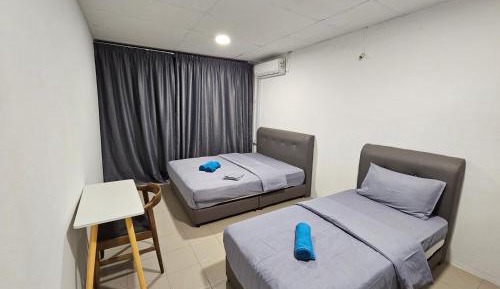 Family Room with Shared Bathroom