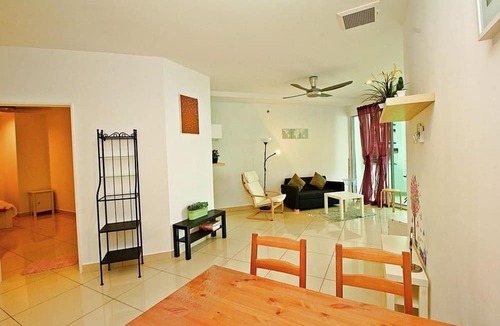 Downtown George Town Apartment | Lofty Suite for Group Trips to Penang