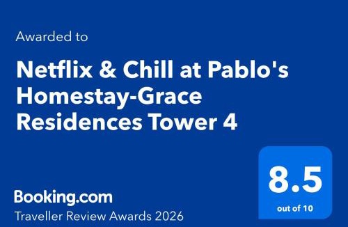 Ususan Apartment | Netflix & Chill at Pablo's Homestay-Grace Residences Tower 4