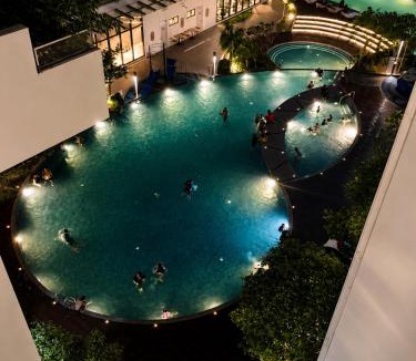 Downtown Kota Kinabalu Apartment | The Nest at The Shore KK 1BR Seaview Balcony