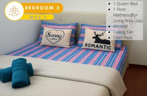 Shah Alam Apartment | #GA1, Cozy 3R2B Relaxing Skyline Views
