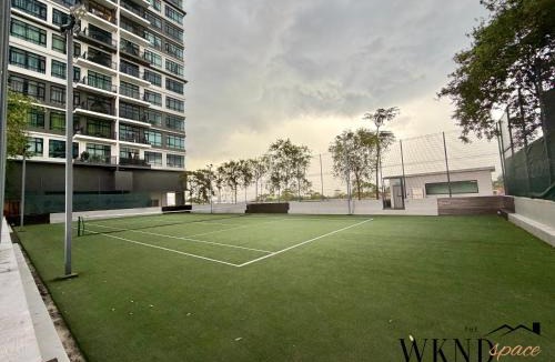 Johor Bahru Apartment | 'NEW' Molek Regency by TheWKNDspace - CozyNordicStudio with 120inch Cinema & Bathtub & 2 Queen Beds