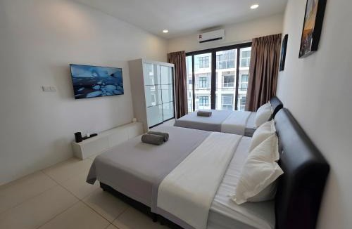 Kuching Apartment | Cozy Studio P'Residence Batu Kawa Emart - Netflix & Pool