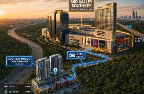 Central District Apartment | Mosaic Southkey Residence Near Midvalley Shopping Mall