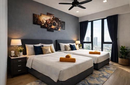 Seri Tanjung Pinang Apartment | Seaview High Floor 2BR Suite Bathtub & Sauna near Gurney Jazz Suites 21