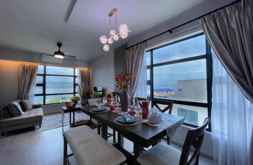 Downtown Kota Kinabalu Apartment | Seaside Lavender Suite Jesselton Quay Citypads