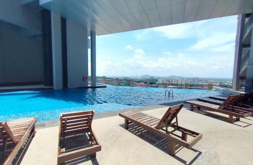 Taman Melaka Raya Apartment | Imperio Romantic Bathtub Studio Melaka l Free Parking l Self Check In
