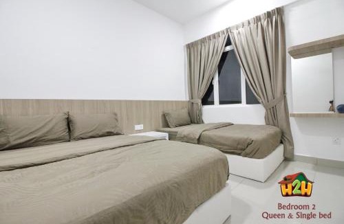 Taman Jubilee Apartment | H2H - Neo Casual - Majestic Ipoh Town Center - 8pax