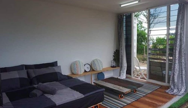 Beachfront Twin Cabin w/children paddle pool - 1 min from the beach! in Kuala Dungun