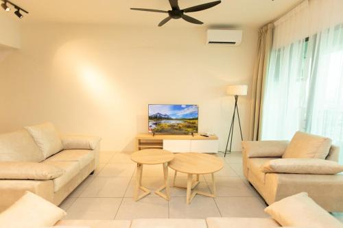 Meritus Residensi Seaview Pent Hauz 3BR 10Pax
